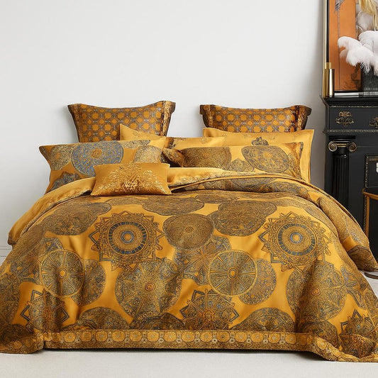 Kleopatra - Luxury 600 TC Cotton Duvet Cover Set for Queen & King Size