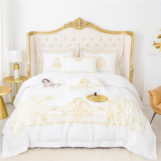 Luxurious Duvet Cover Set - 600 Thread Count Egyptian Cotton, Elegant Design