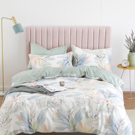 Silent Morning - Soft Egyptian Cotton Bedding Set with Reversible Design